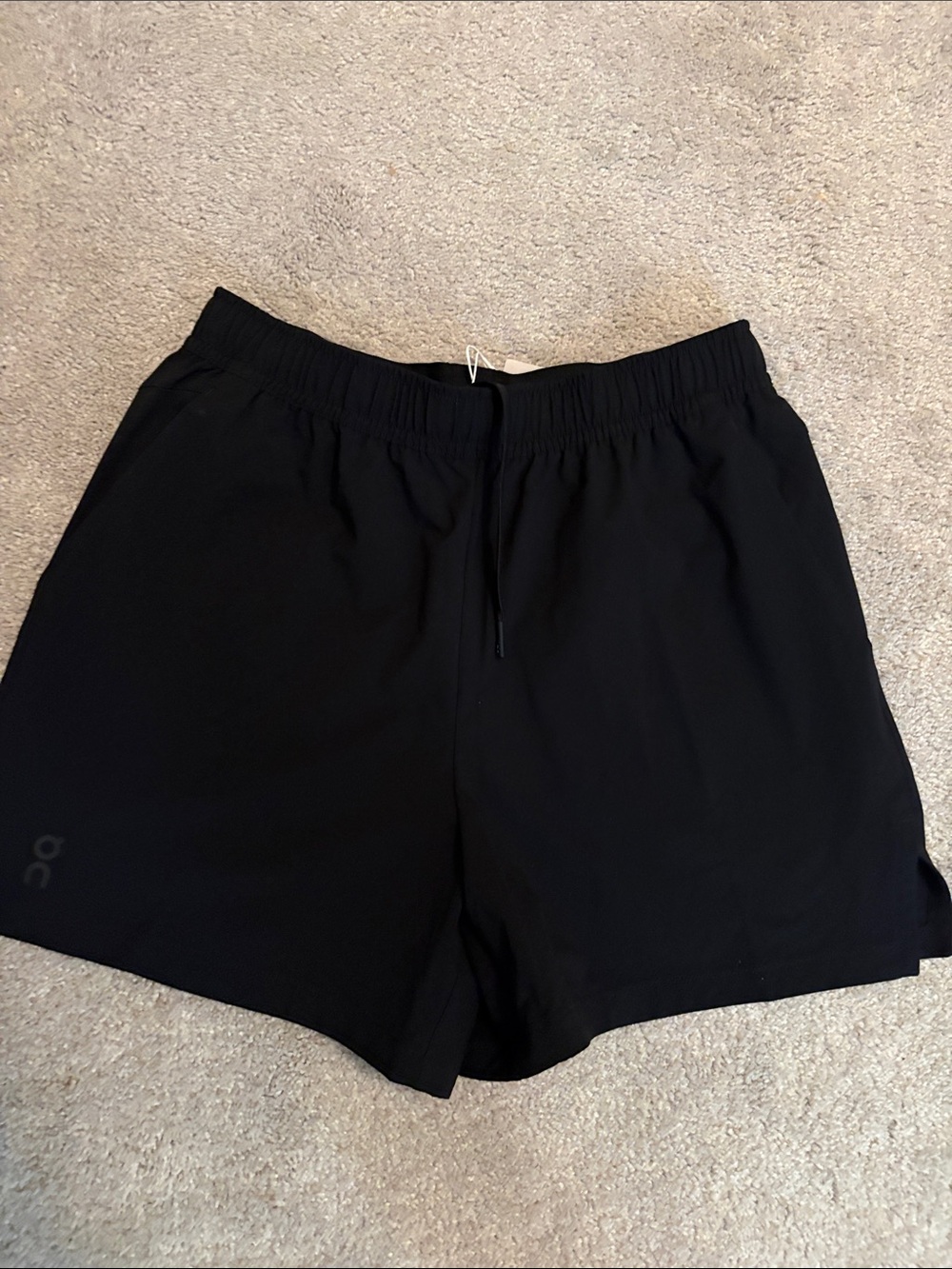 On Running Focus Black Athletic Shorts